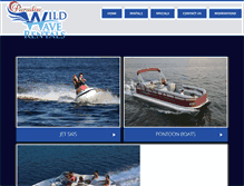 Tablet Screenshot of paradisewildwaveboatrentals.com